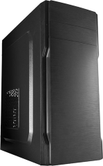 SUPERCASE PC CHASSIS F81A, MIDI TOWER ATX, BLACK, W/O PSU, 1x 8CM REAR FAN, 2YW.